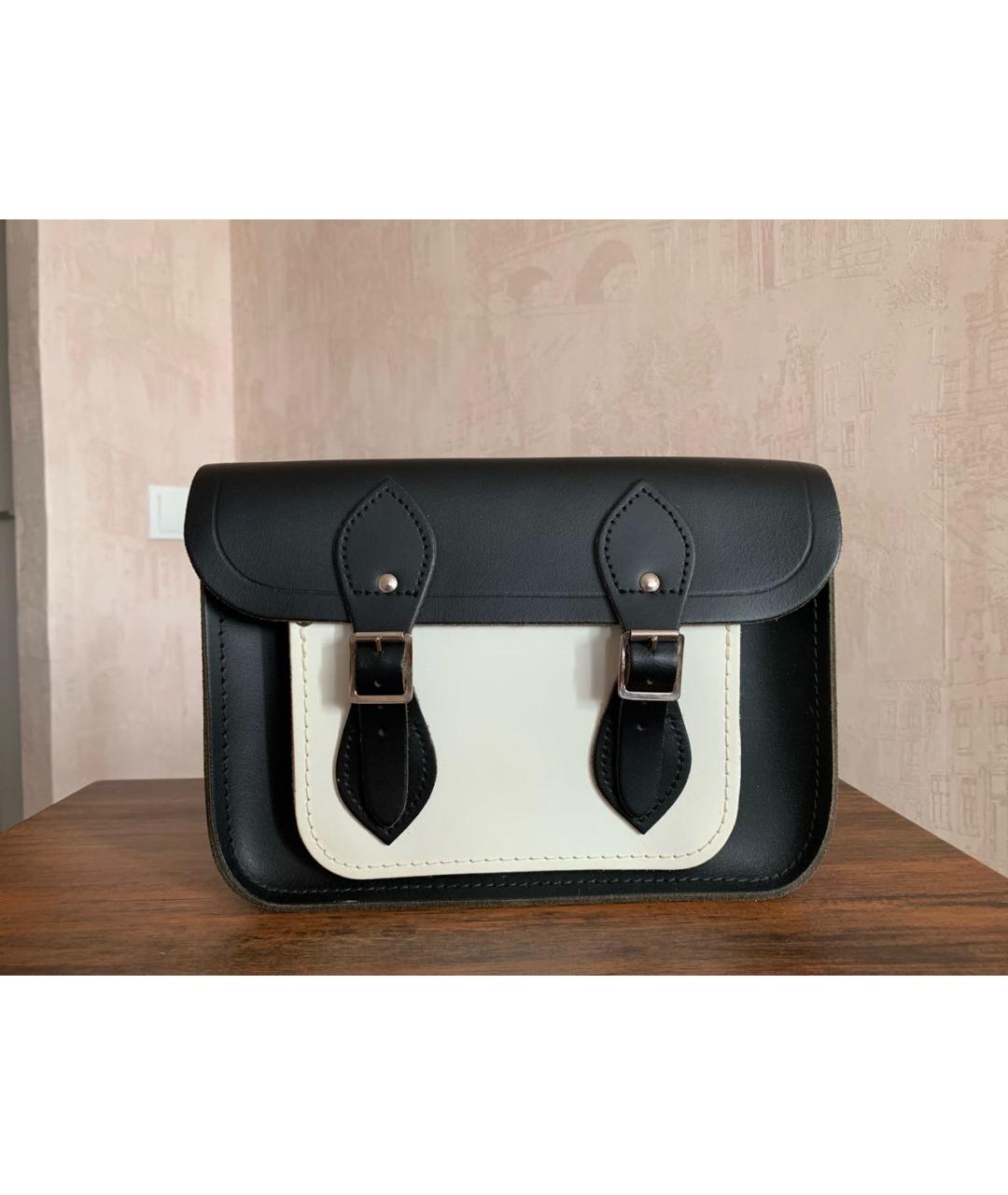 THE CAMBRIDGE SATCHEL COMPANY Черная кожаная сумка через плечо, фото 7