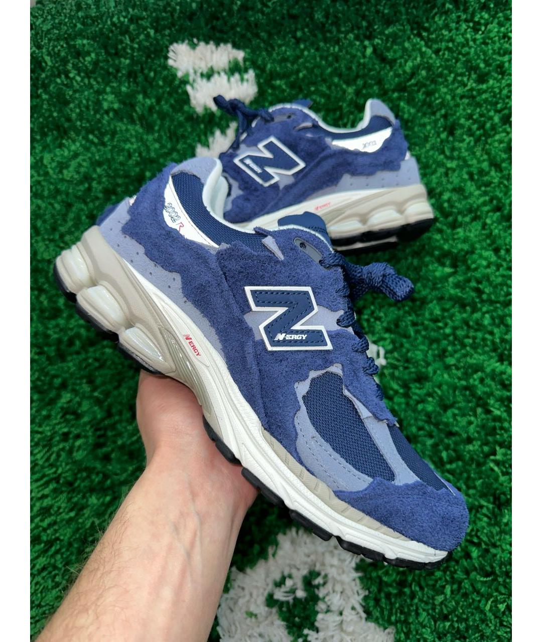 NEW BALANCE Синие замшевые низкие кроссовки / кеды, фото 2