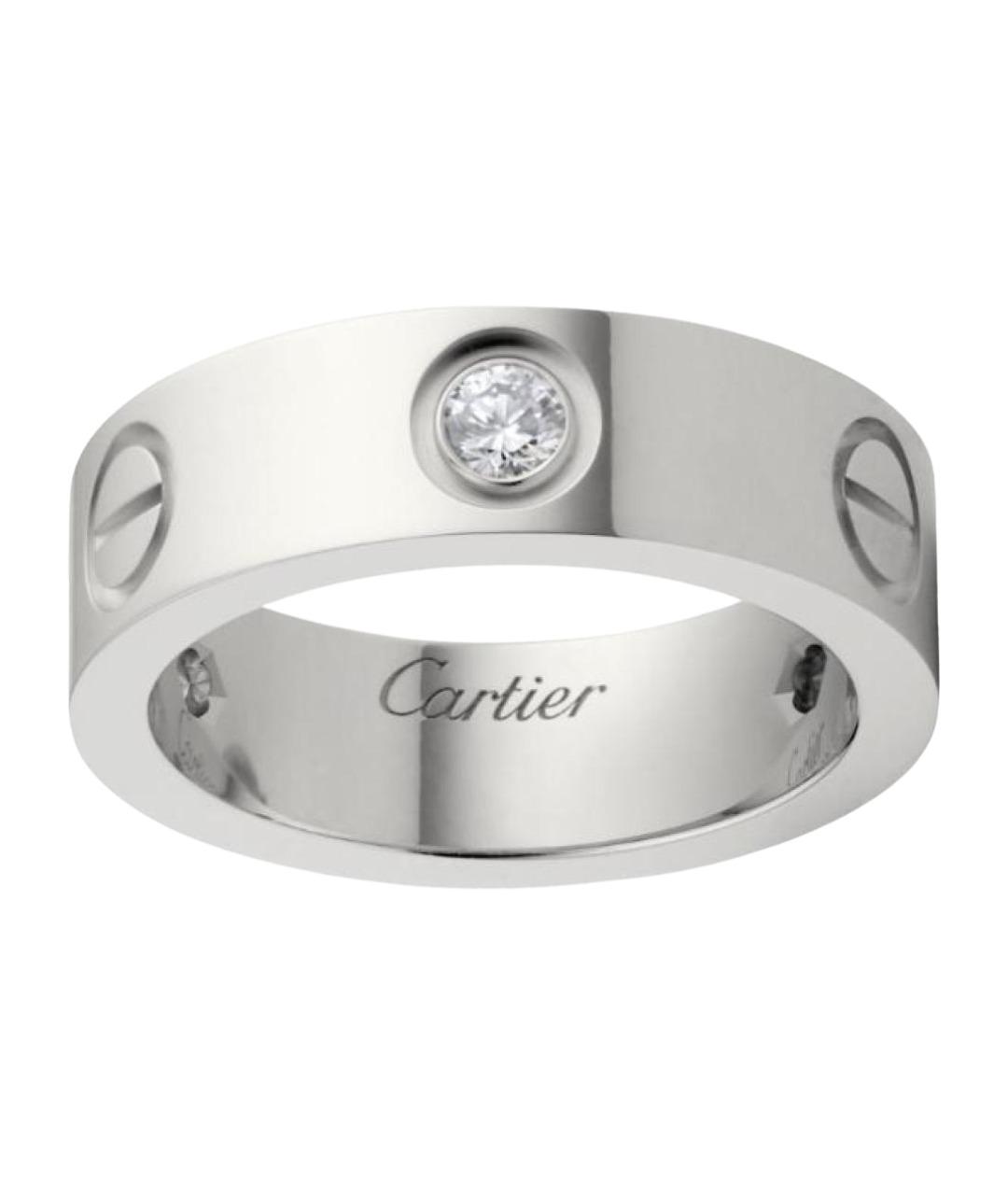 CARTIER Белое кольцо из белого золота, фото 1