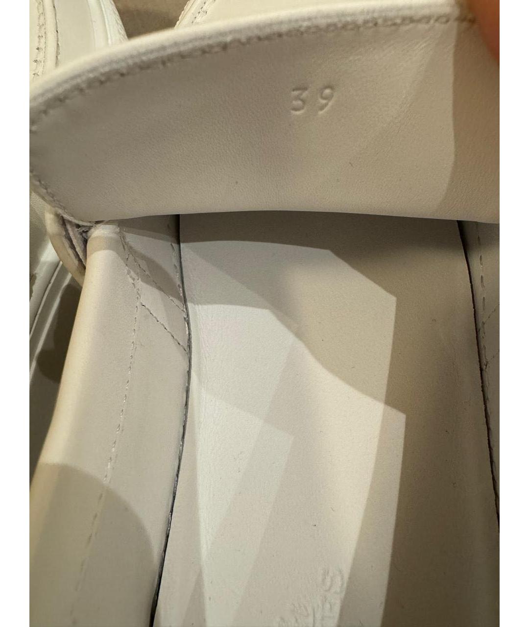 HERMES PRE-OWNED Белые кожаные лоферы, фото 5