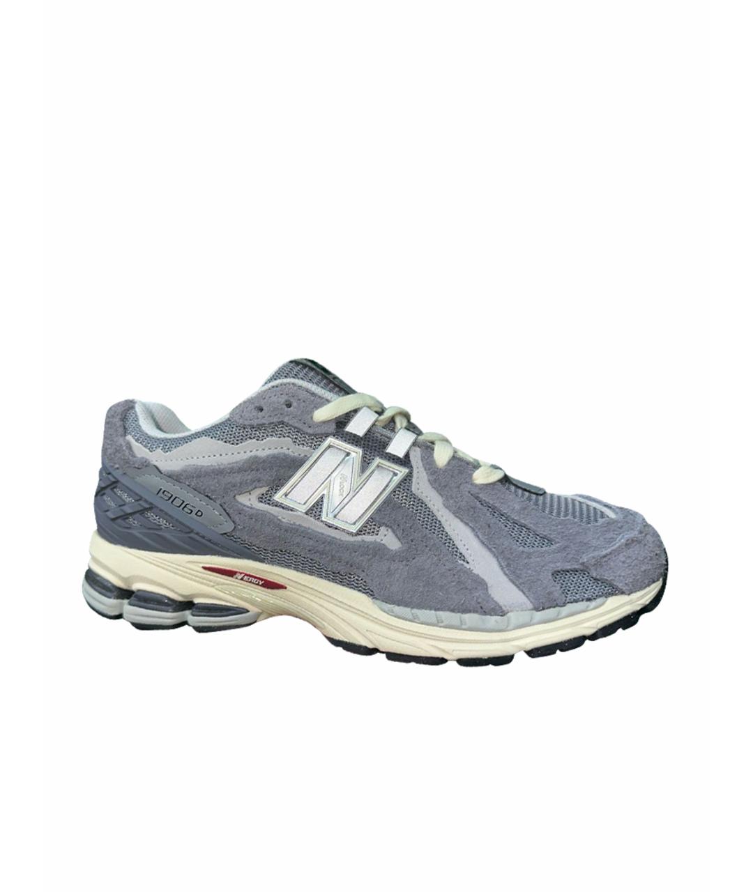 NEW BALANCE Серые замшевые низкие кроссовки / кеды, фото 1