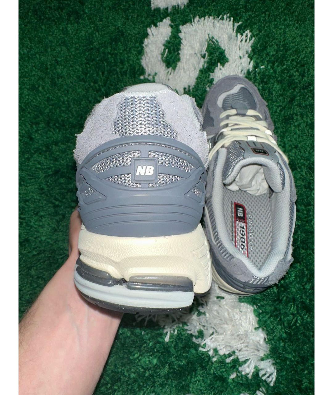 NEW BALANCE Серые замшевые низкие кроссовки / кеды, фото 6