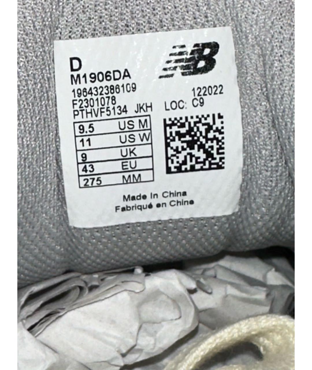 NEW BALANCE Серые замшевые низкие кроссовки / кеды, фото 7