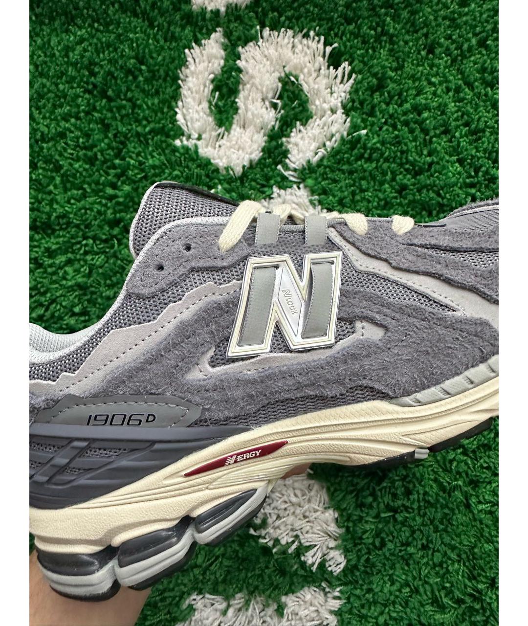 NEW BALANCE Серые замшевые низкие кроссовки / кеды, фото 8