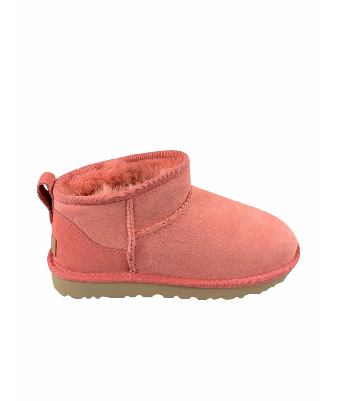 UGG AUSTRALIA Коралловые замшевые сапоги, фото 1