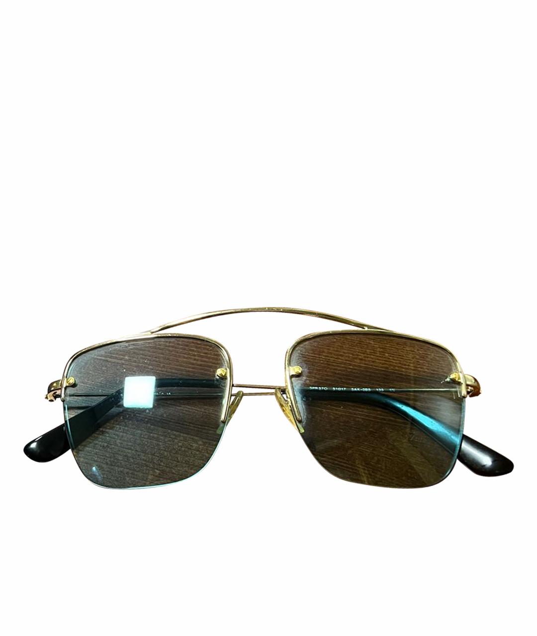 PRADA Голубые металлические солнцезащитные очки, фото 1