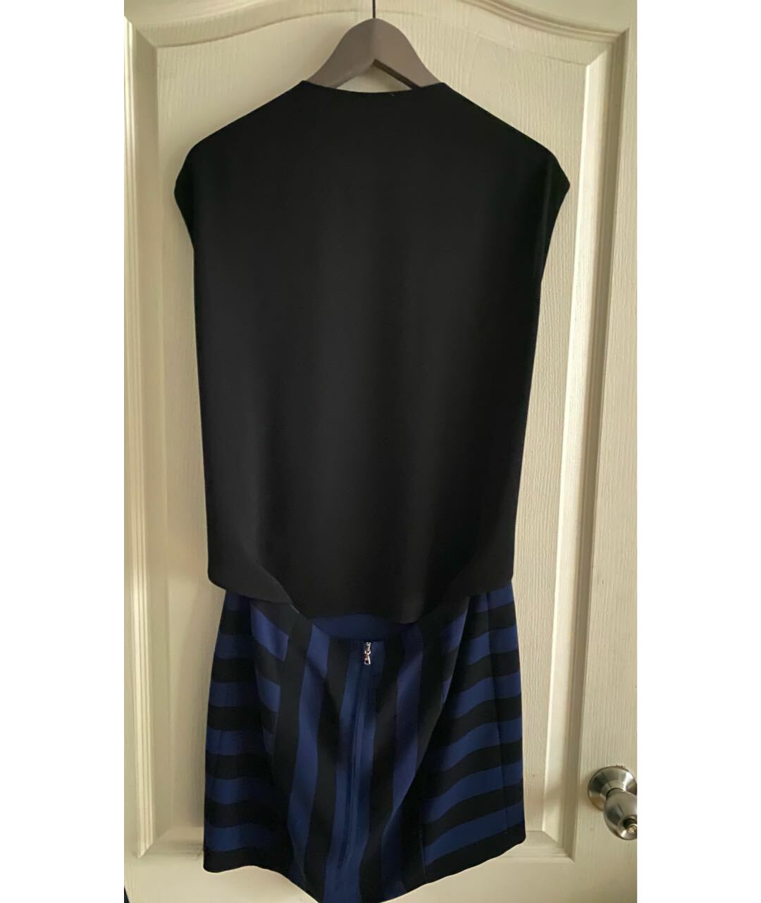 SANDRO Темно-синее полиэстеровое повседневное платье, фото 2