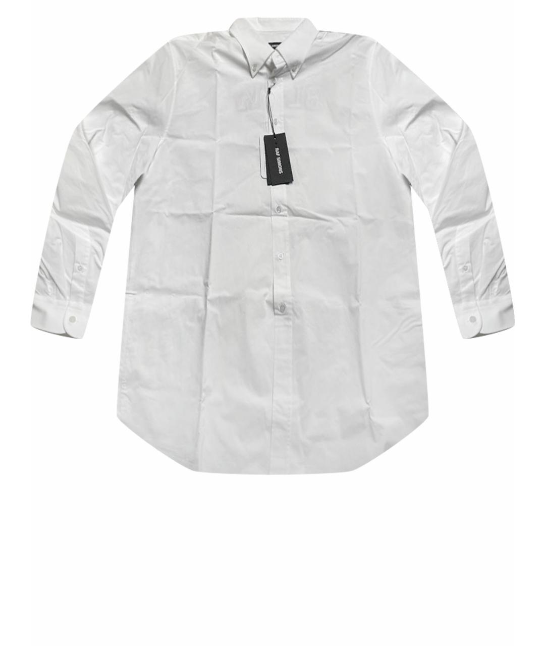RAF SIMONS Белая хлопковая кэжуал рубашка, фото 1