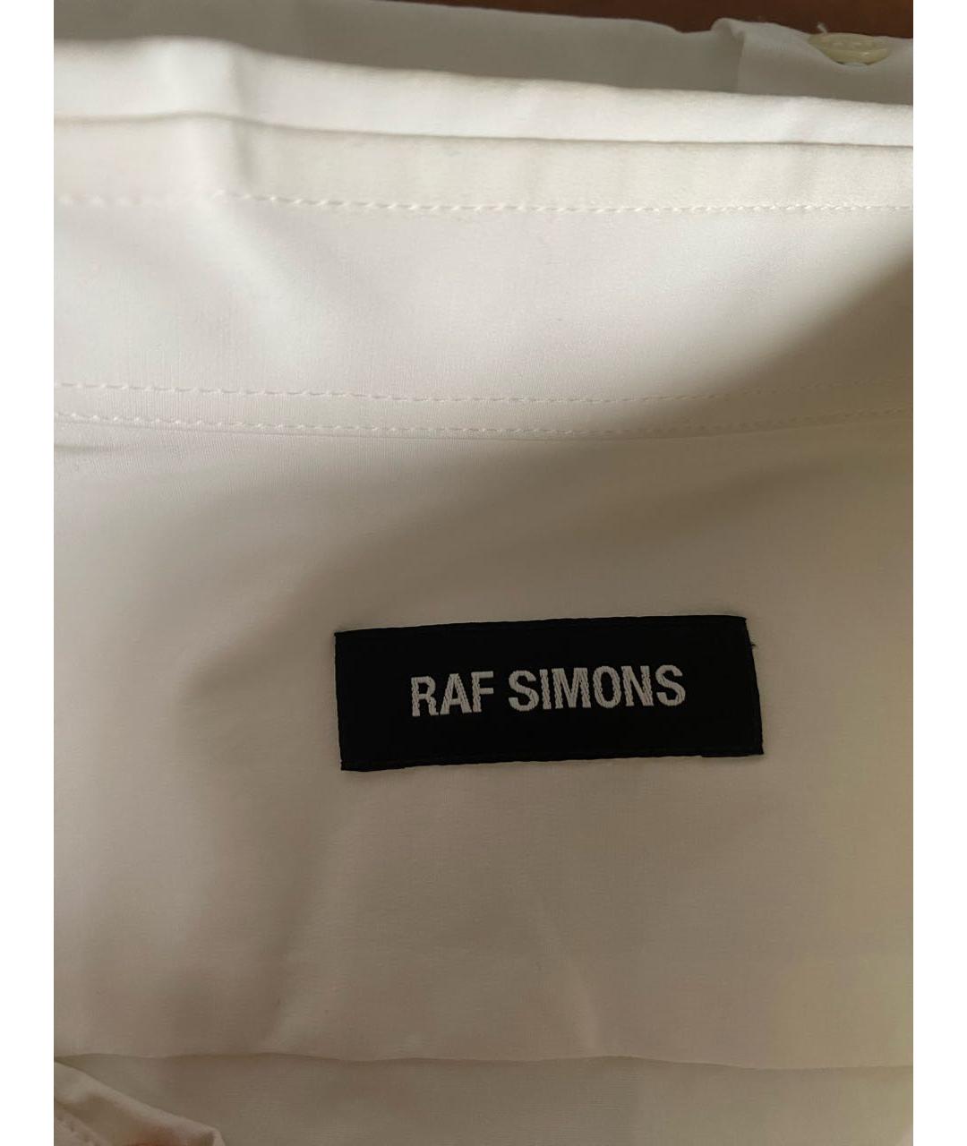 RAF SIMONS Белая хлопковая кэжуал рубашка, фото 3