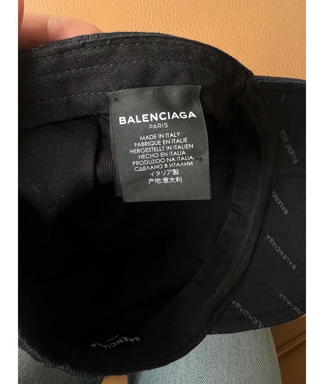 BALENCIAGA Черная хлопковая кепка/бейсболка, фото 7