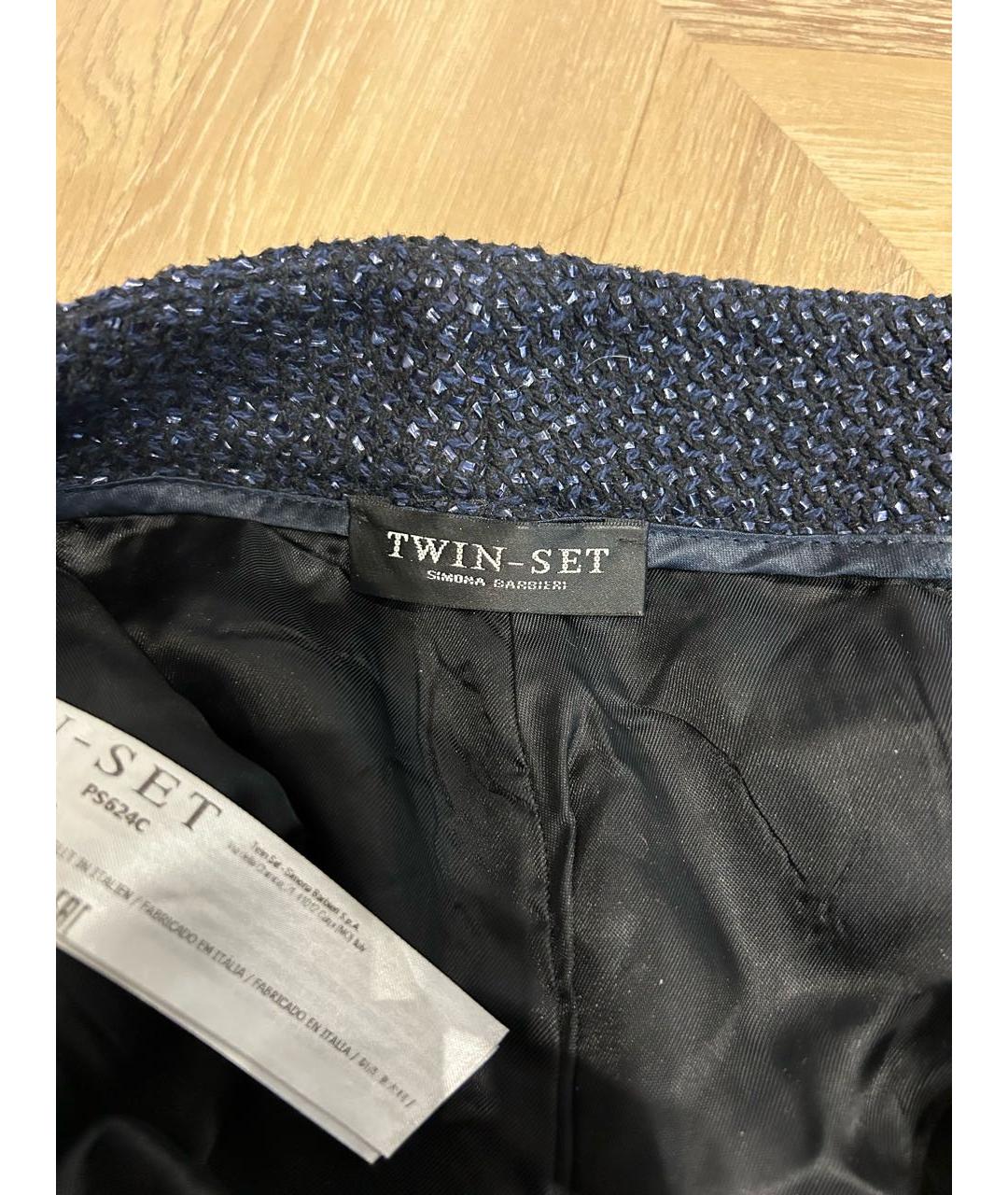 TWIN-SET Темно-синие шорты, фото 3
