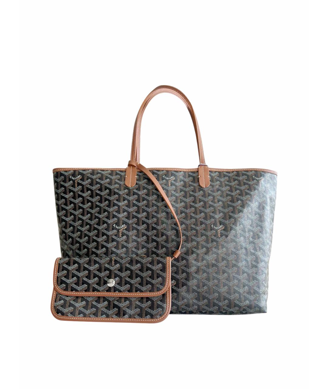 GOYARD Коричневая сумка через плечо из искусственной кожи, фото 1