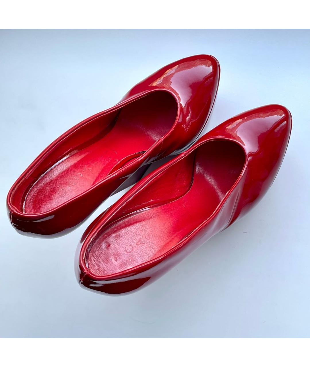 CASADEI Красные туфли из лакированной кожи, фото 8