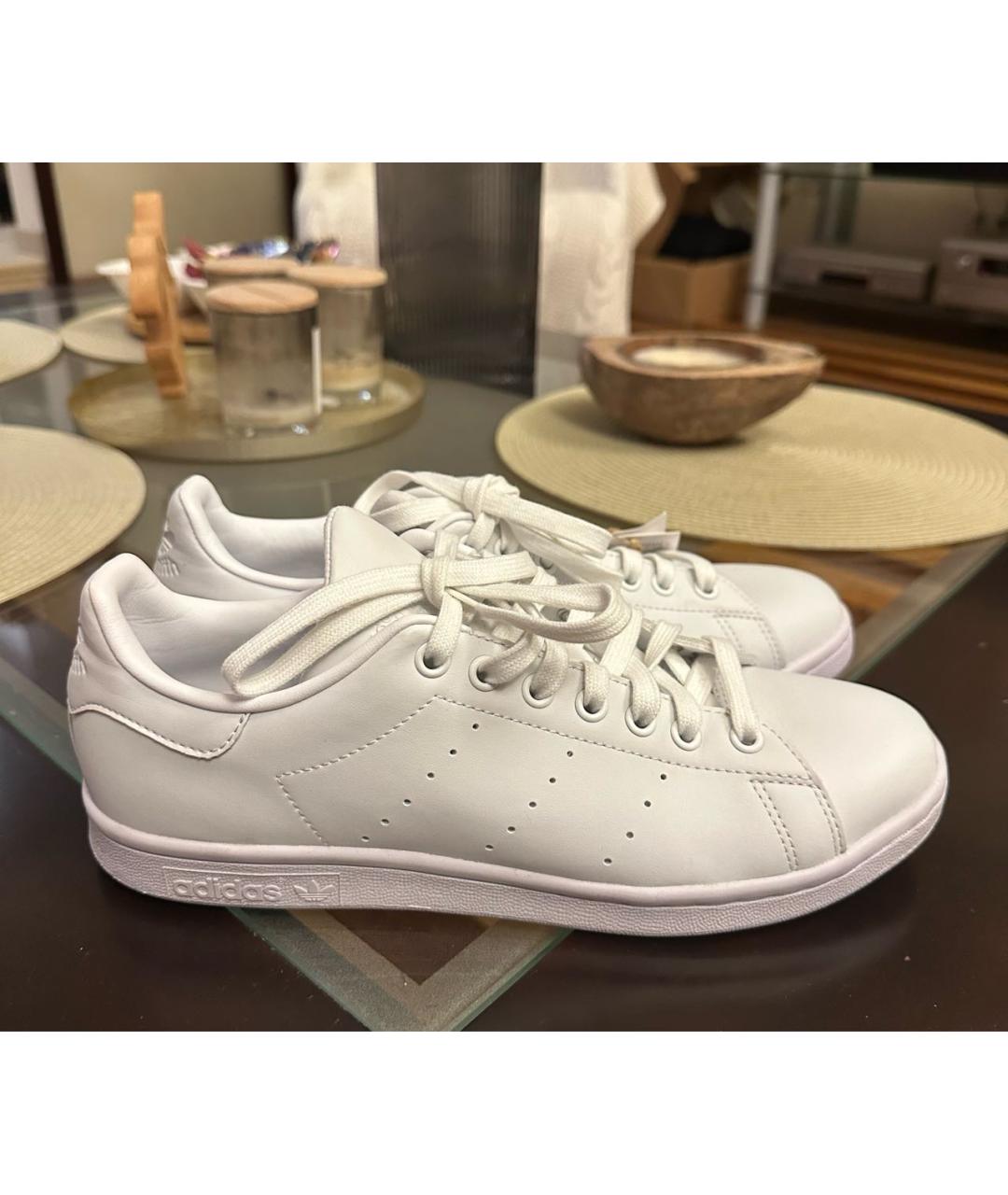 ADIDAS Белые кожаные кеды, фото 5