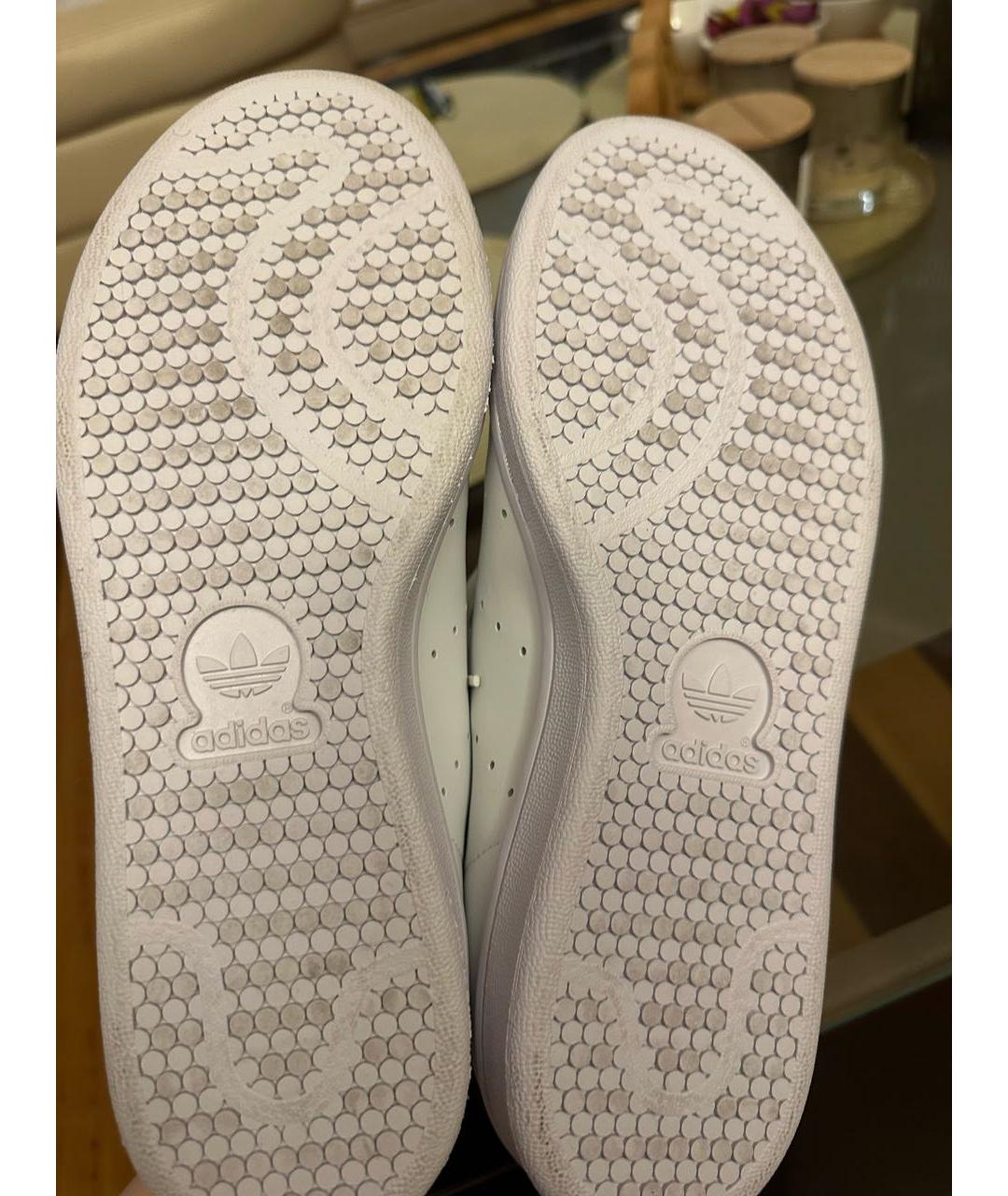 ADIDAS Белые кожаные кеды, фото 2