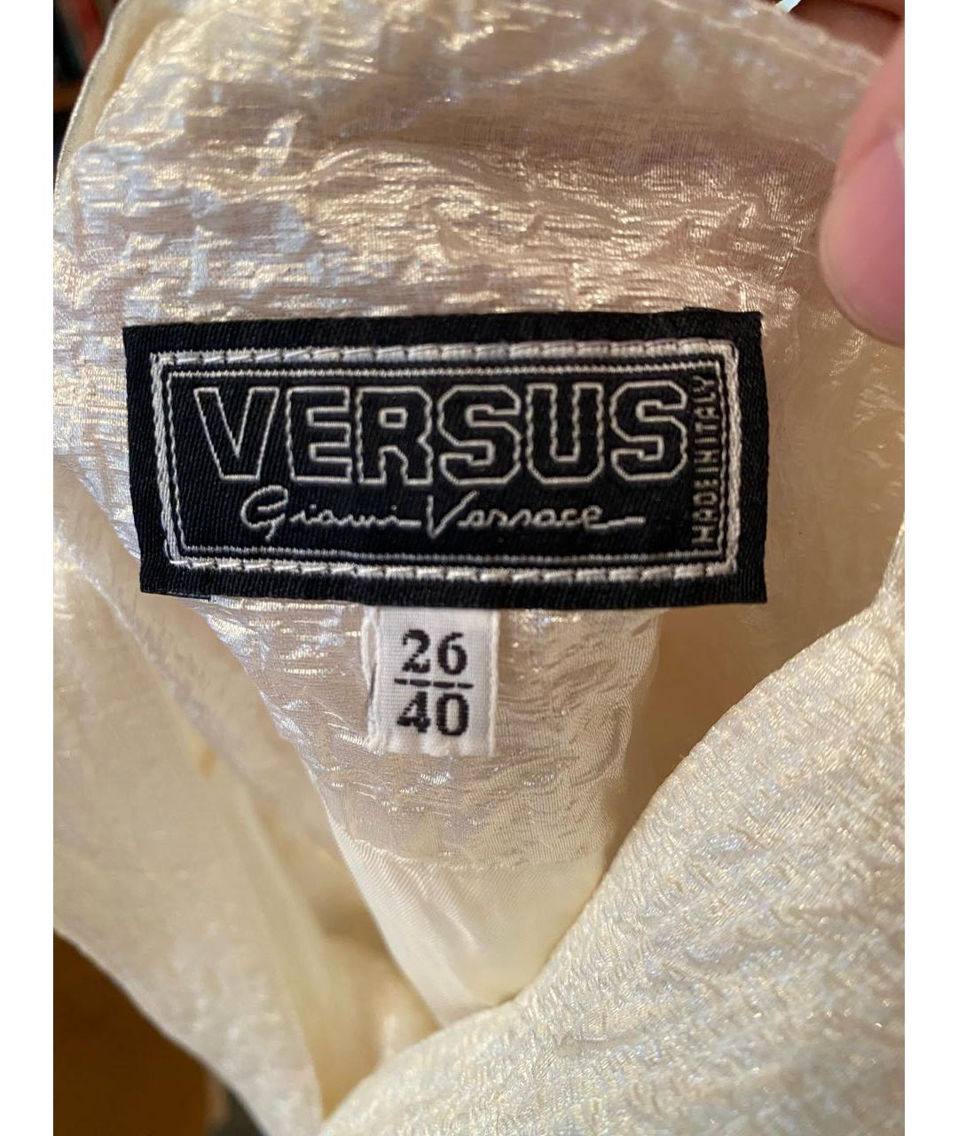 VERSUS VERSACE Белое вискозное платье, фото 3