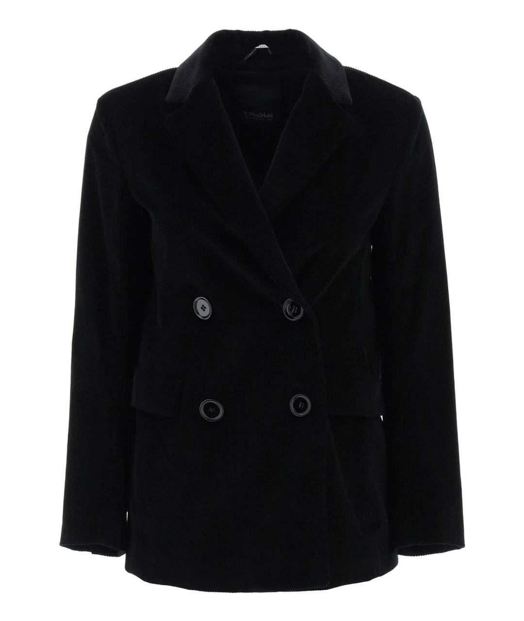 'S MAX MARA Черный хлопковый жакет/пиджак, фото 1