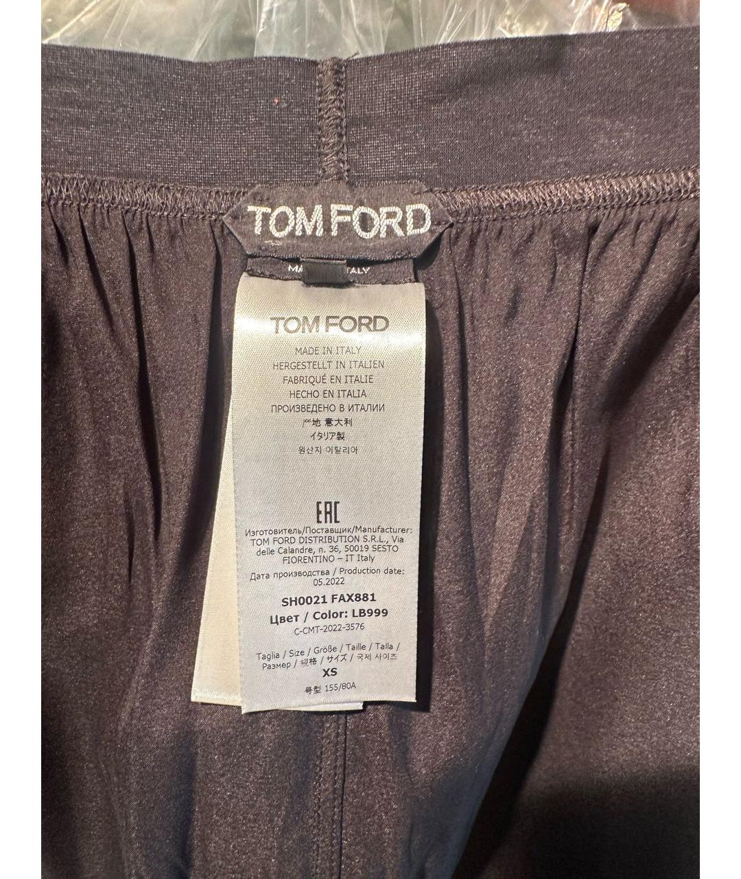 TOM FORD Черные шелковые шорты, фото 6
