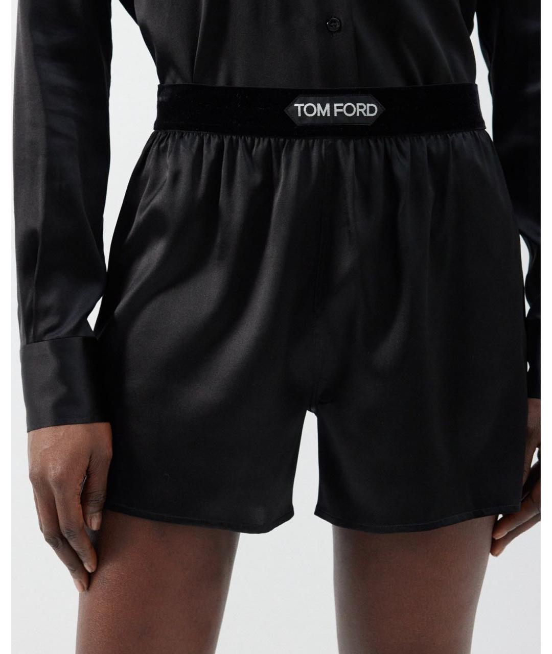 TOM FORD Черные шелковые шорты, фото 5