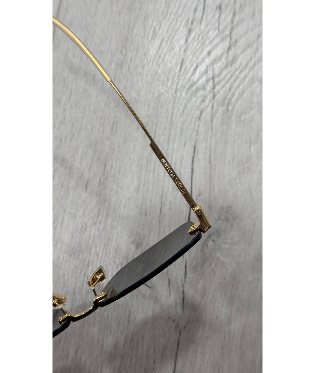 BOTTEGA VENETA Коричневые пластиковые солнцезащитные очки, фото 5