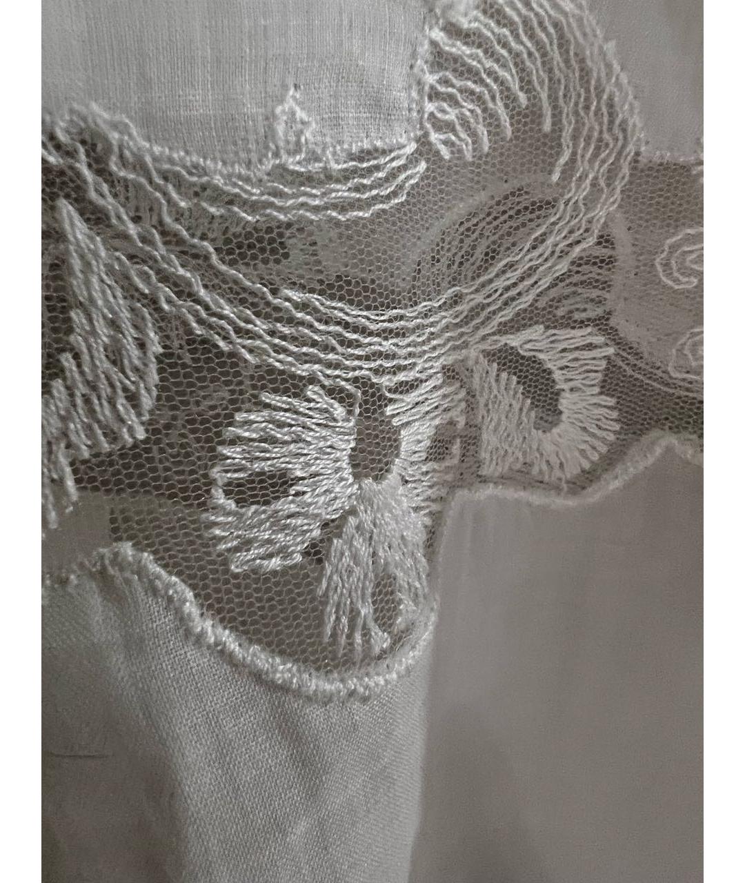 ERMANNO SCERVINO Белое хлопковое повседневное платье, фото 4