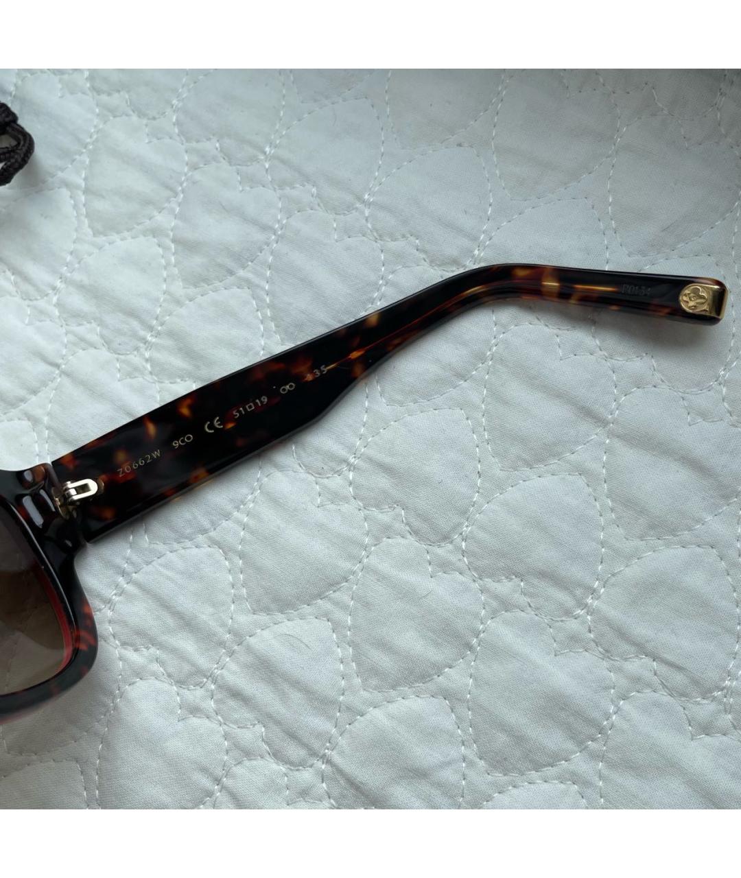 LOUIS VUITTON PRE-OWNED Коричневые пластиковые солнцезащитные очки, фото 7