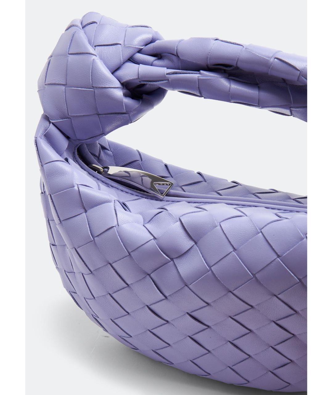 BOTTEGA VENETA Фиолетовая кожаная сумка с короткими ручками, фото 4