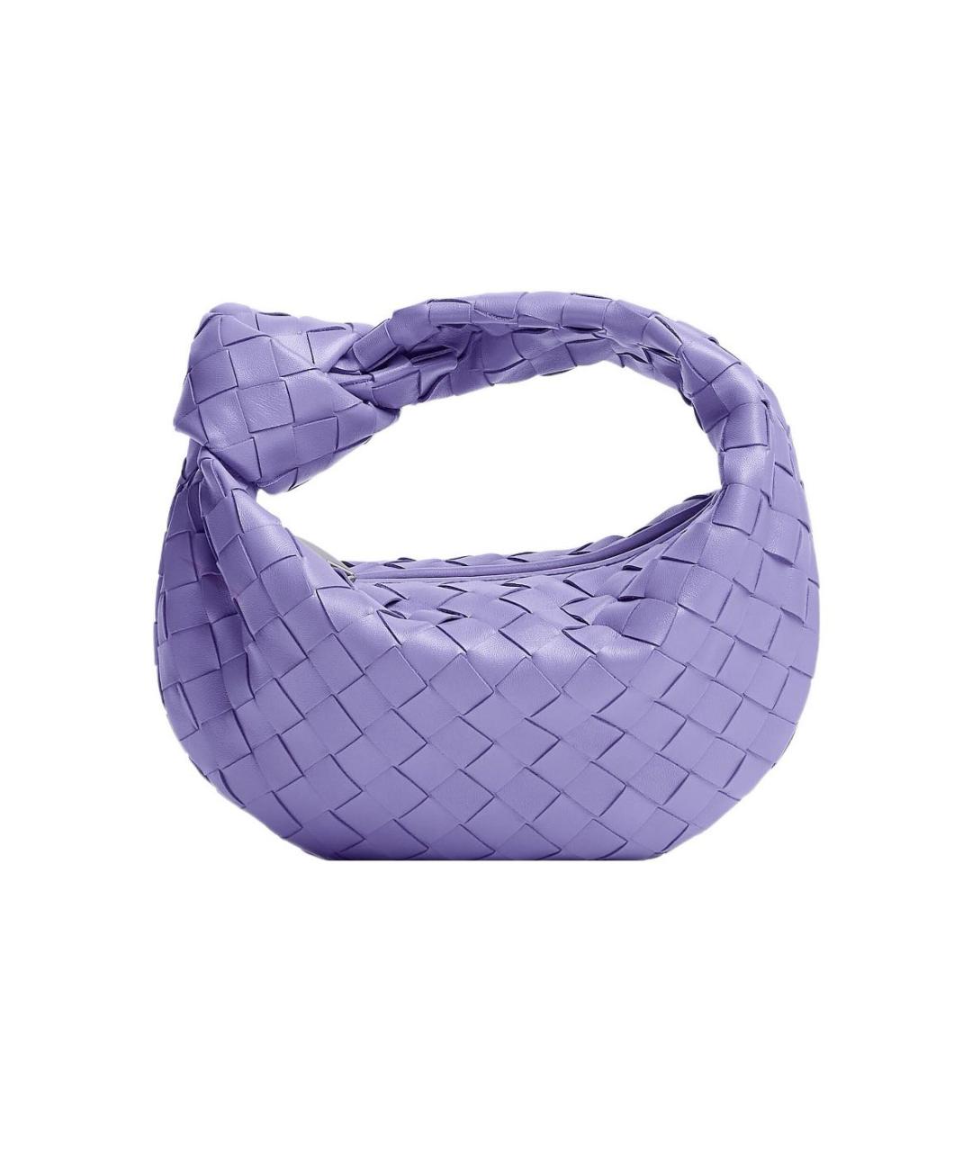 BOTTEGA VENETA Фиолетовая кожаная сумка с короткими ручками, фото 1