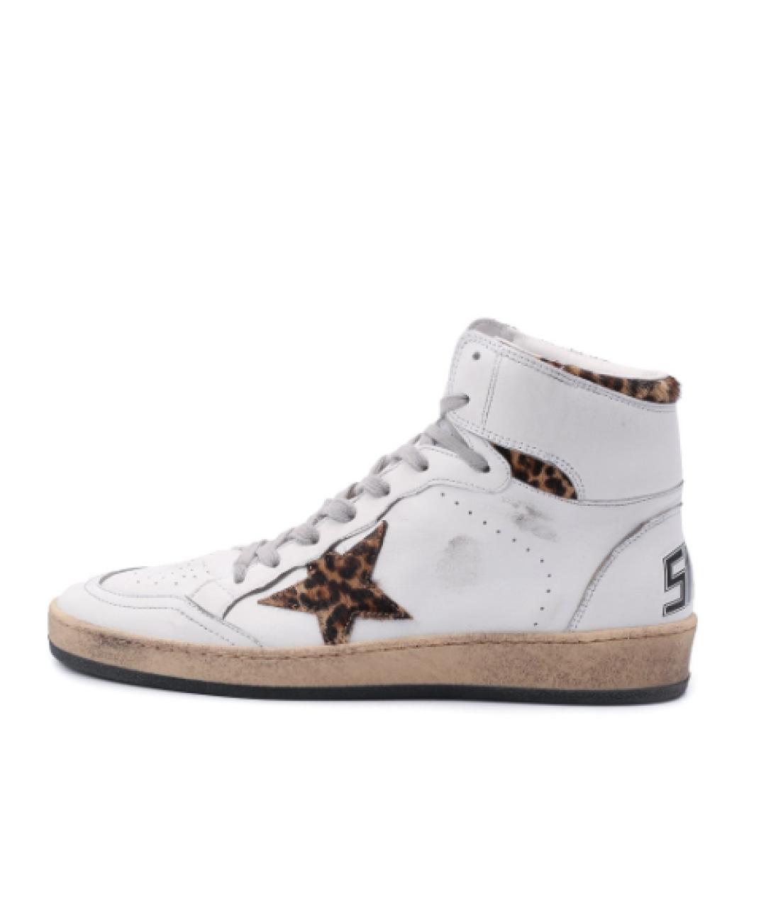 GOLDEN GOOSE DELUXE BRAND Белые кожаные кроссовки, фото 6