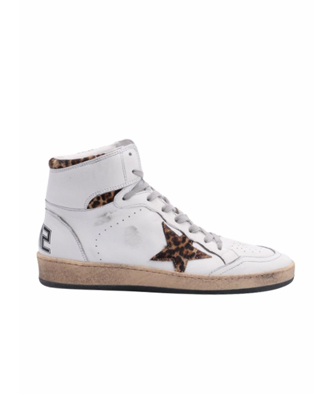 GOLDEN GOOSE DELUXE BRAND Белые кожаные кроссовки, фото 1