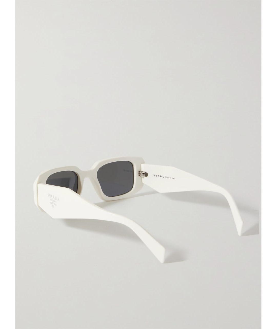 PRADA Белые солнцезащитные очки, фото 3