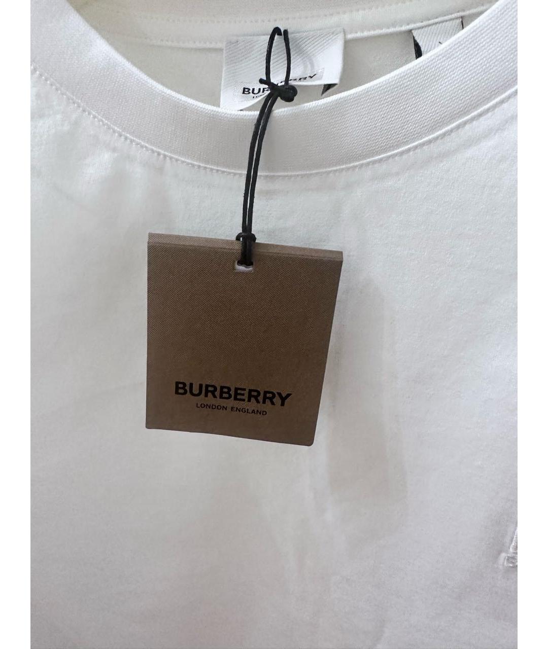 BURBERRY Белая футболка, фото 3