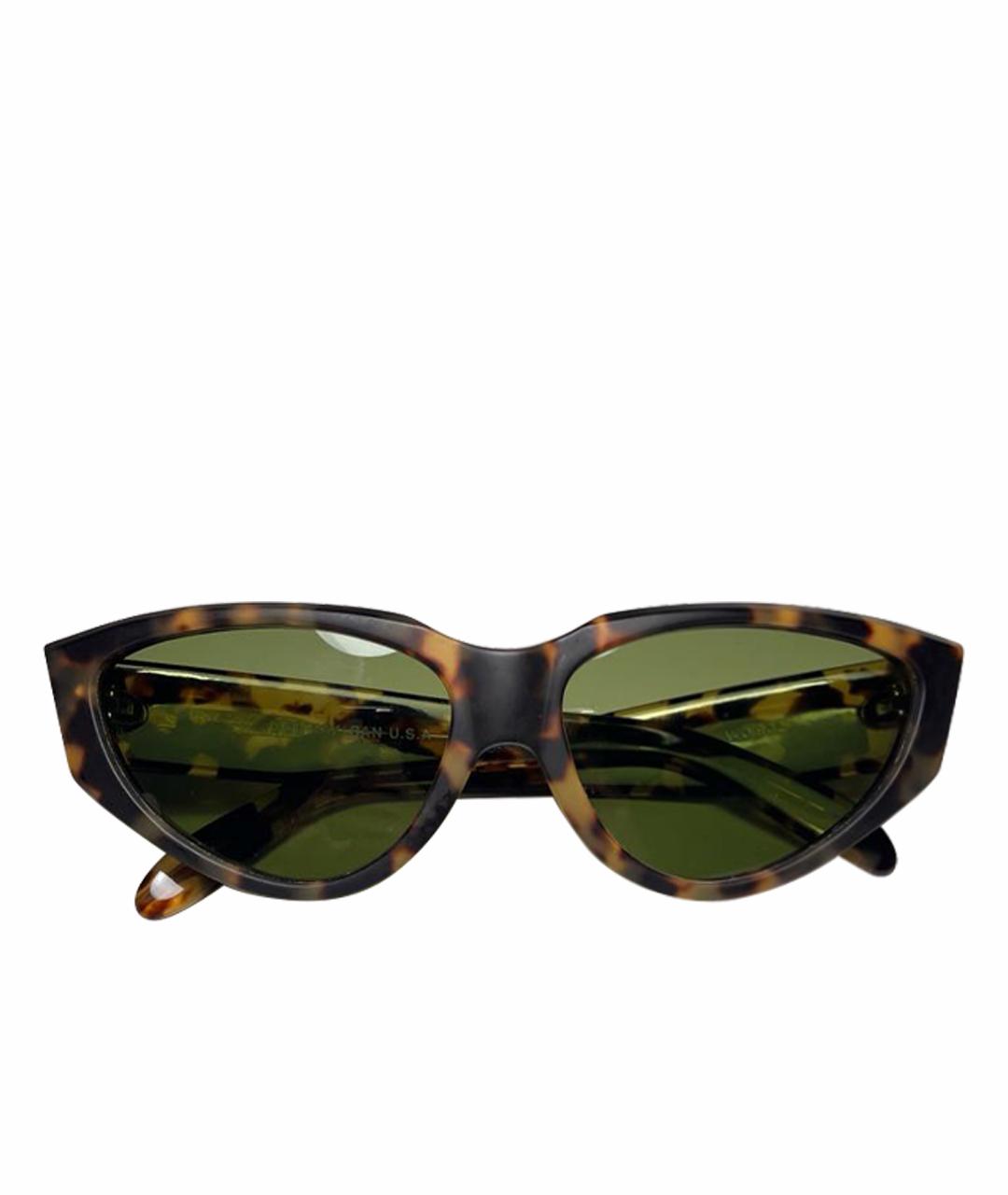 RAY BAN Коричневые пластиковые солнцезащитные очки, фото 1