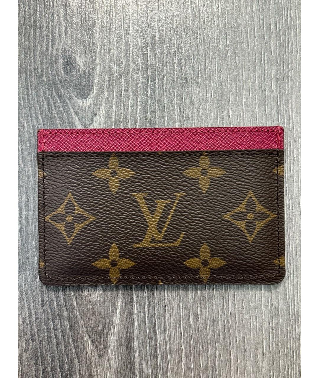 LOUIS VUITTON Коричневый кардхолдер, фото 8