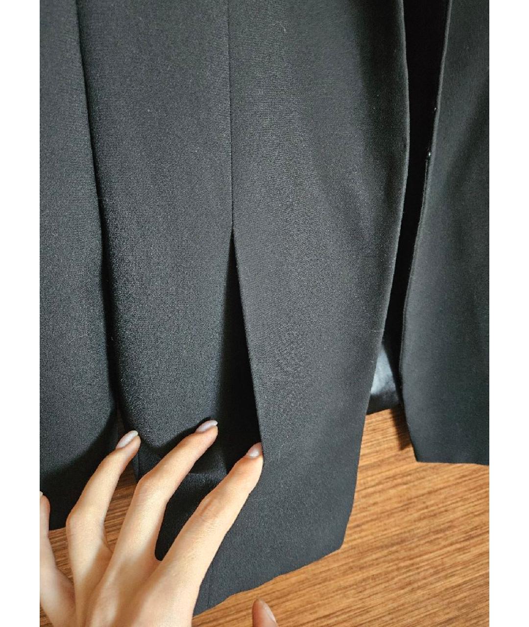 ELISABETTA FRANCHI Черный полиэстеровый жакет/пиджак, фото 5
