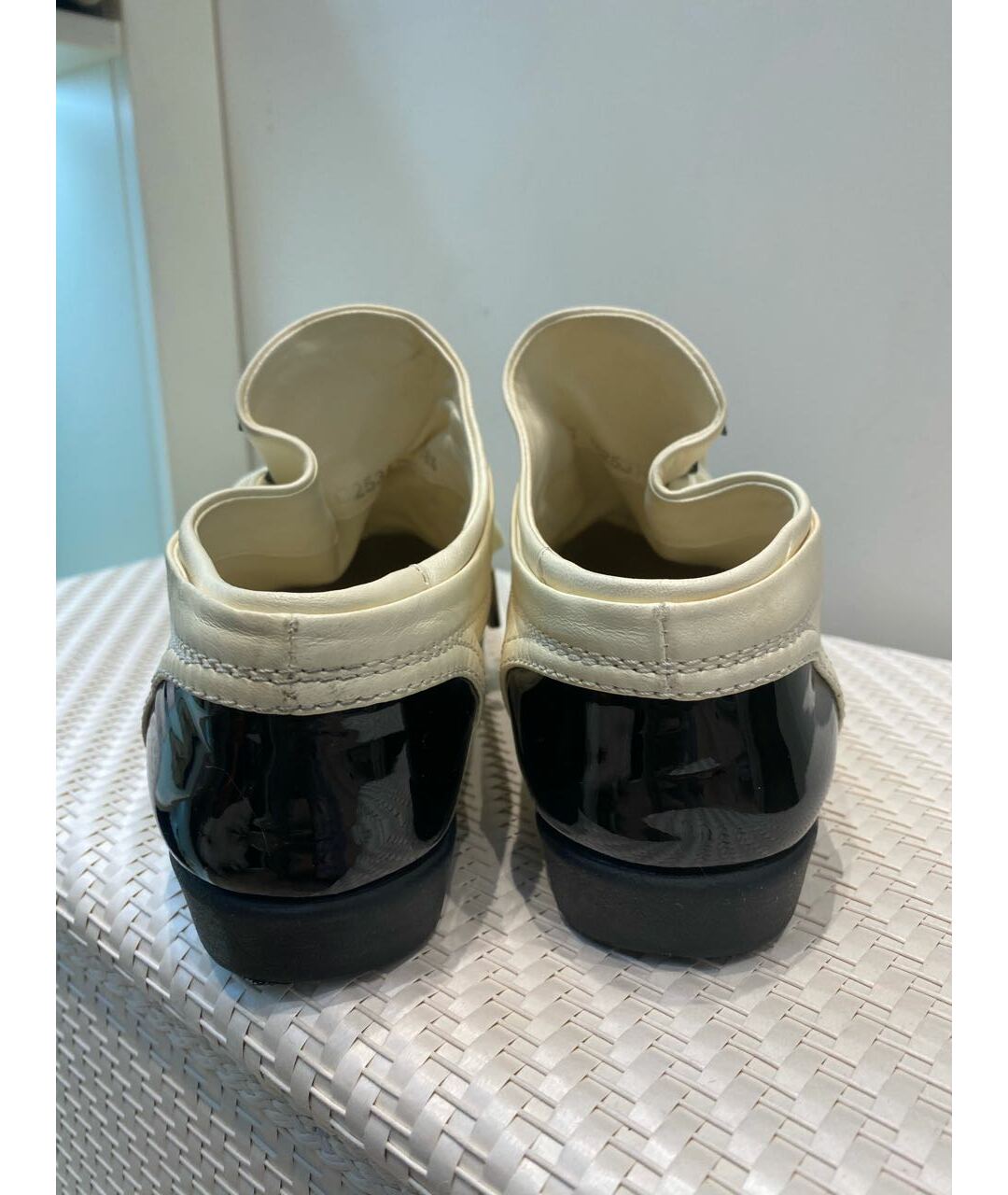 CHANEL PRE-OWNED Бежевые кожаные ботинки, фото 5