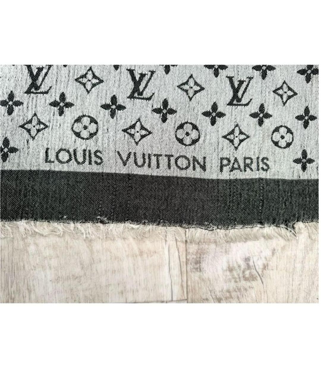 LOUIS VUITTON PRE-OWNED Серый платок, фото 7