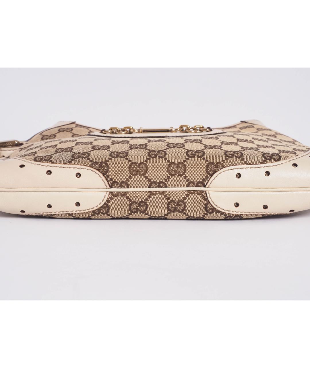 GUCCI Бежевая сумка с короткими ручками, фото 5