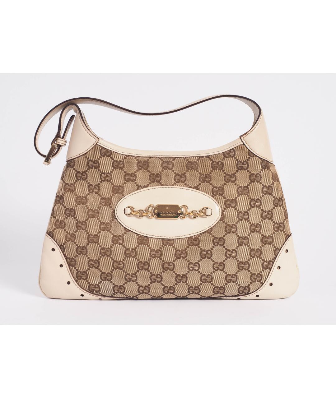 GUCCI Бежевая сумка с короткими ручками, фото 10