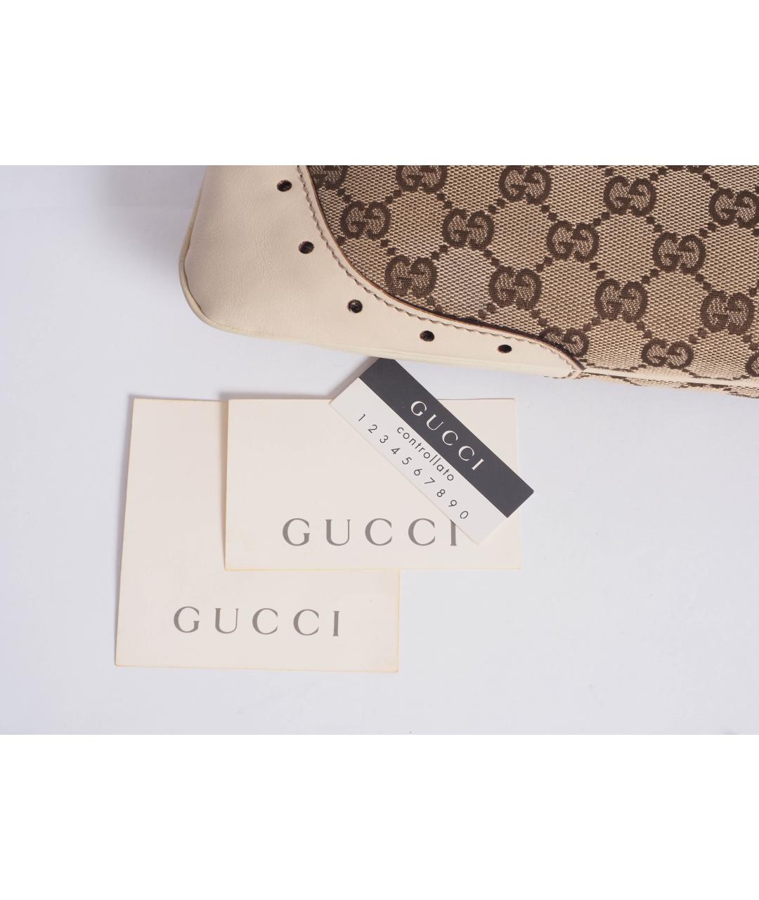 GUCCI Бежевая сумка с короткими ручками, фото 7