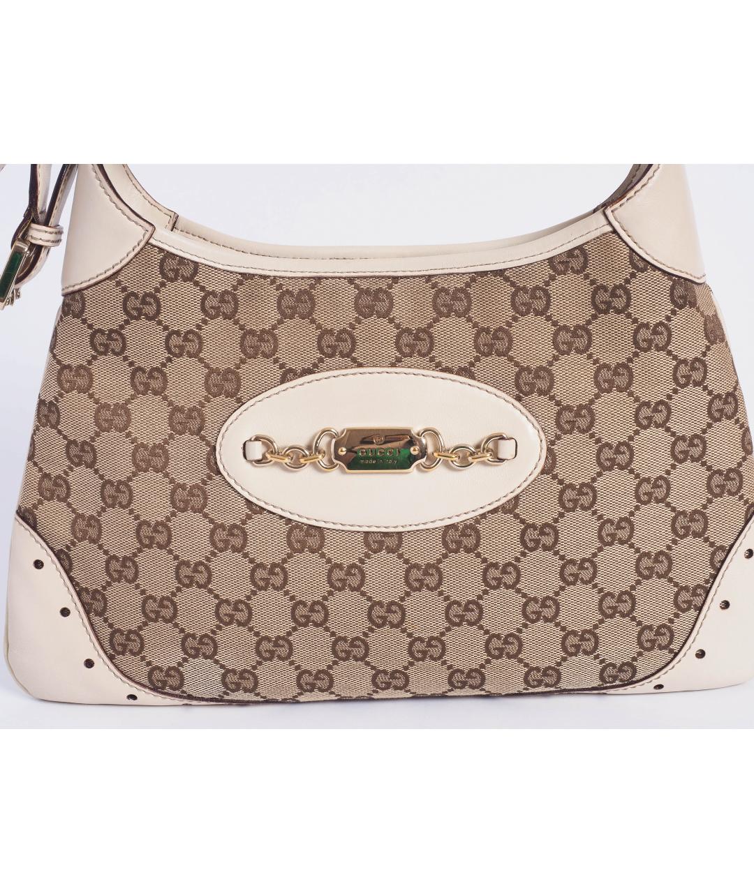 GUCCI Бежевая сумка с короткими ручками, фото 3