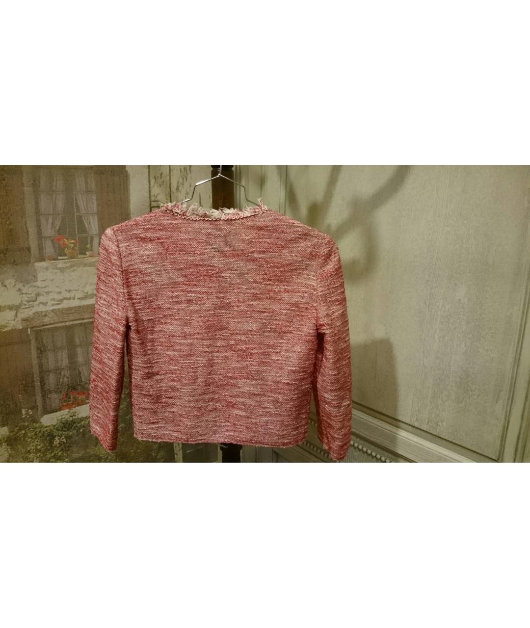 PINKO Розовый хлопковый жакет/пиджак, фото 2