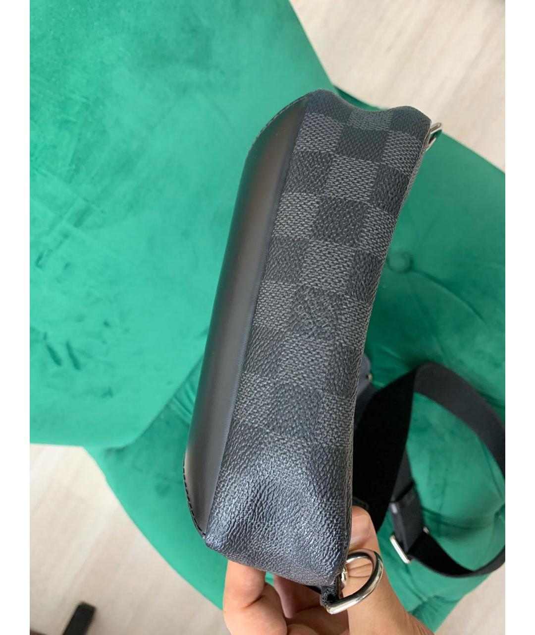 LOUIS VUITTON Антрацитовая сумка на плечо, фото 5