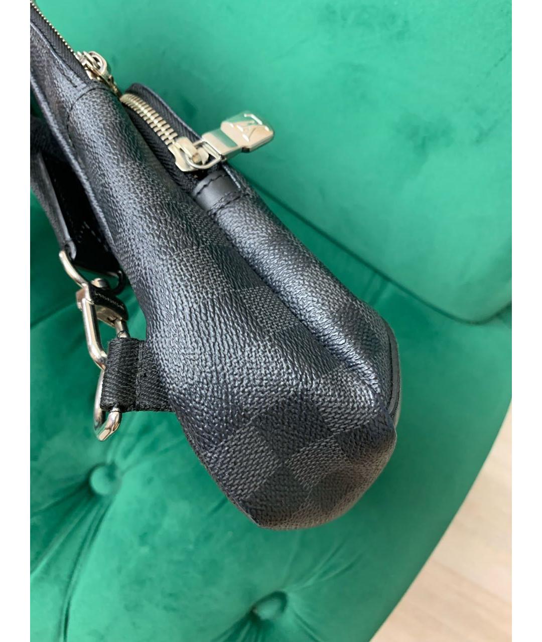 LOUIS VUITTON Антрацитовая сумка на плечо, фото 6