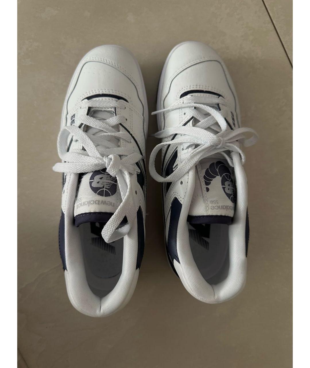 NEW BALANCE Белые кожаные кроссовки, фото 3