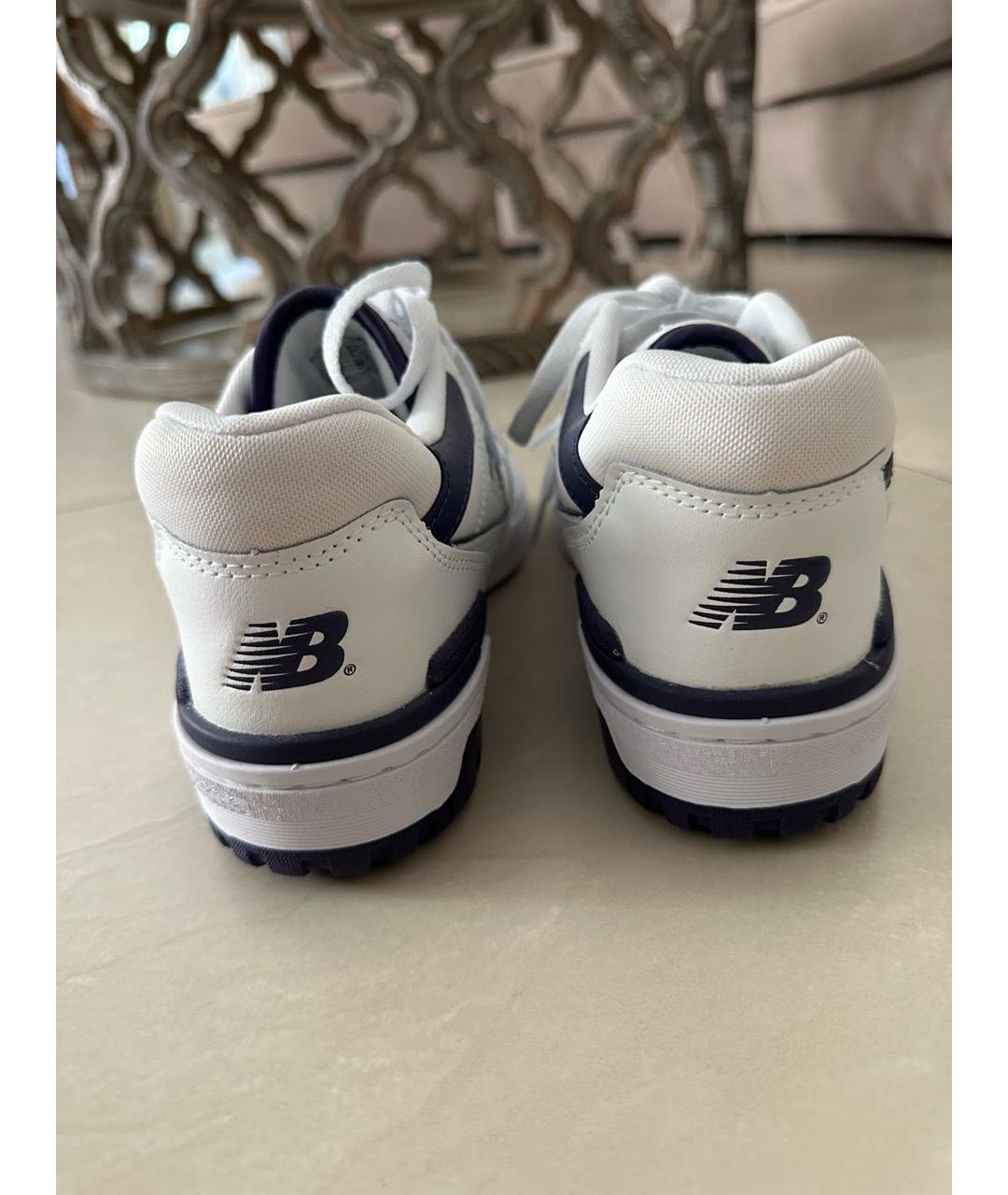 NEW BALANCE Белые кожаные кроссовки, фото 4