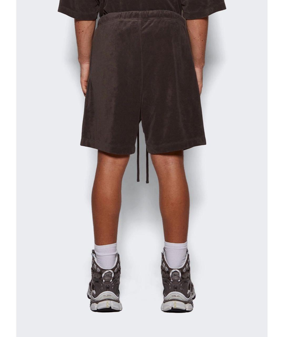 FEAR OF GOD ESSENTIALS Коричневые вискозные шорты, фото 4