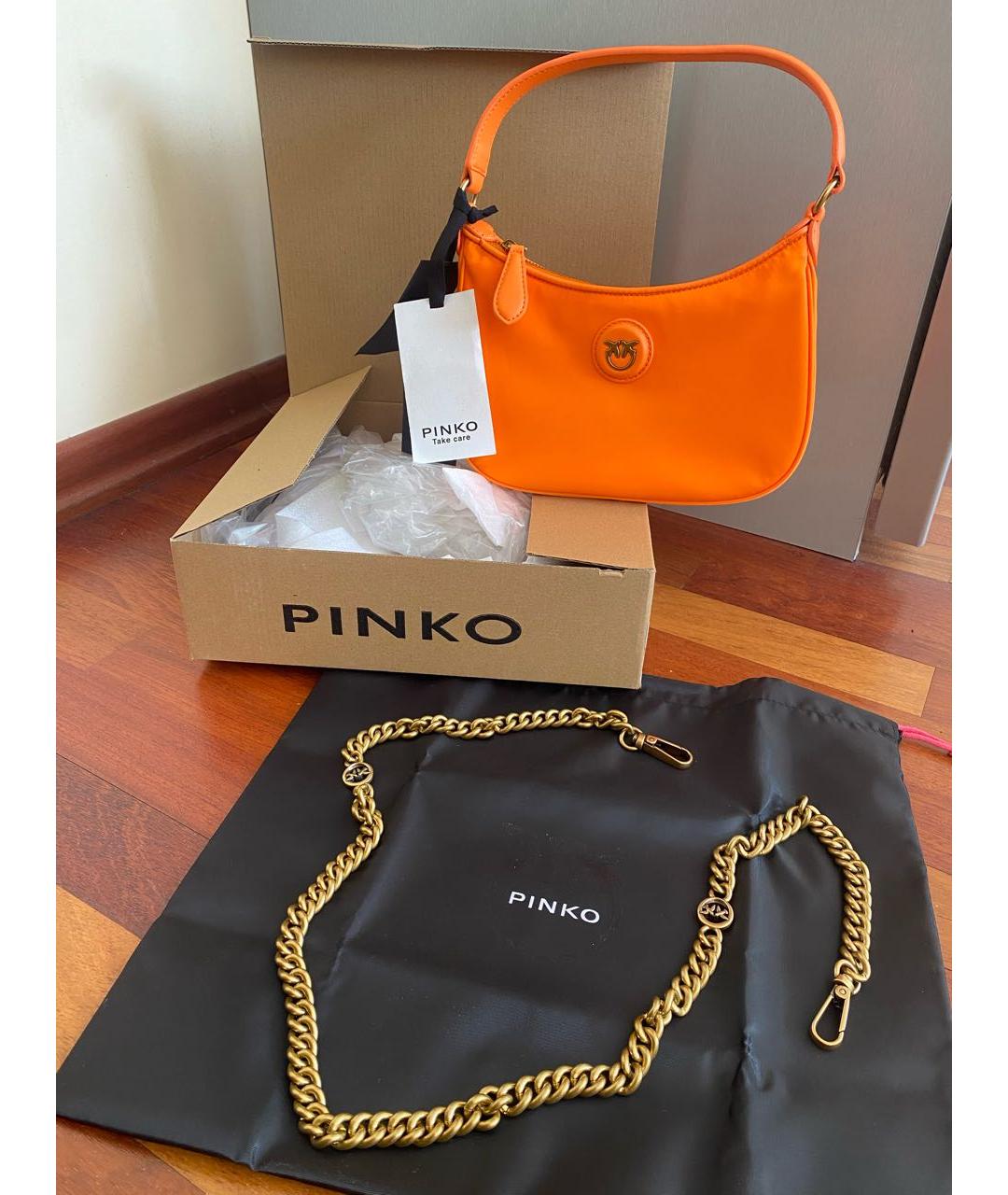 PINKO Оранжевая сумка через плечо, фото 6