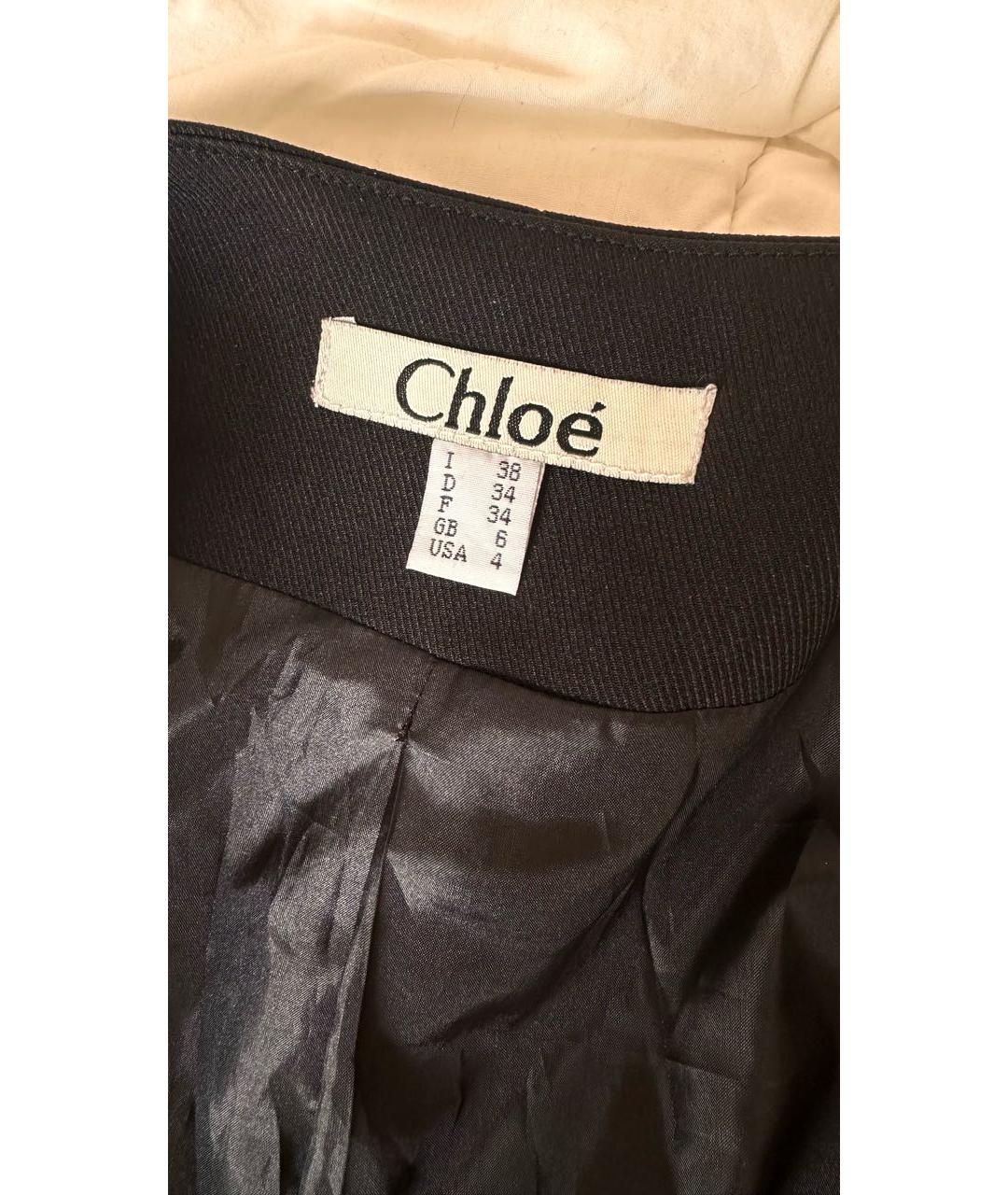 CHLOE Черный хлопковый жакет/пиджак, фото 4