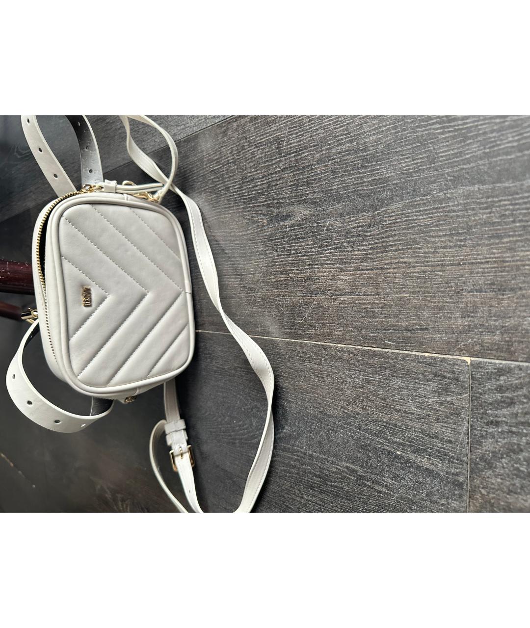 DKNY Белая сумка через плечо из искусственной кожи, фото 7